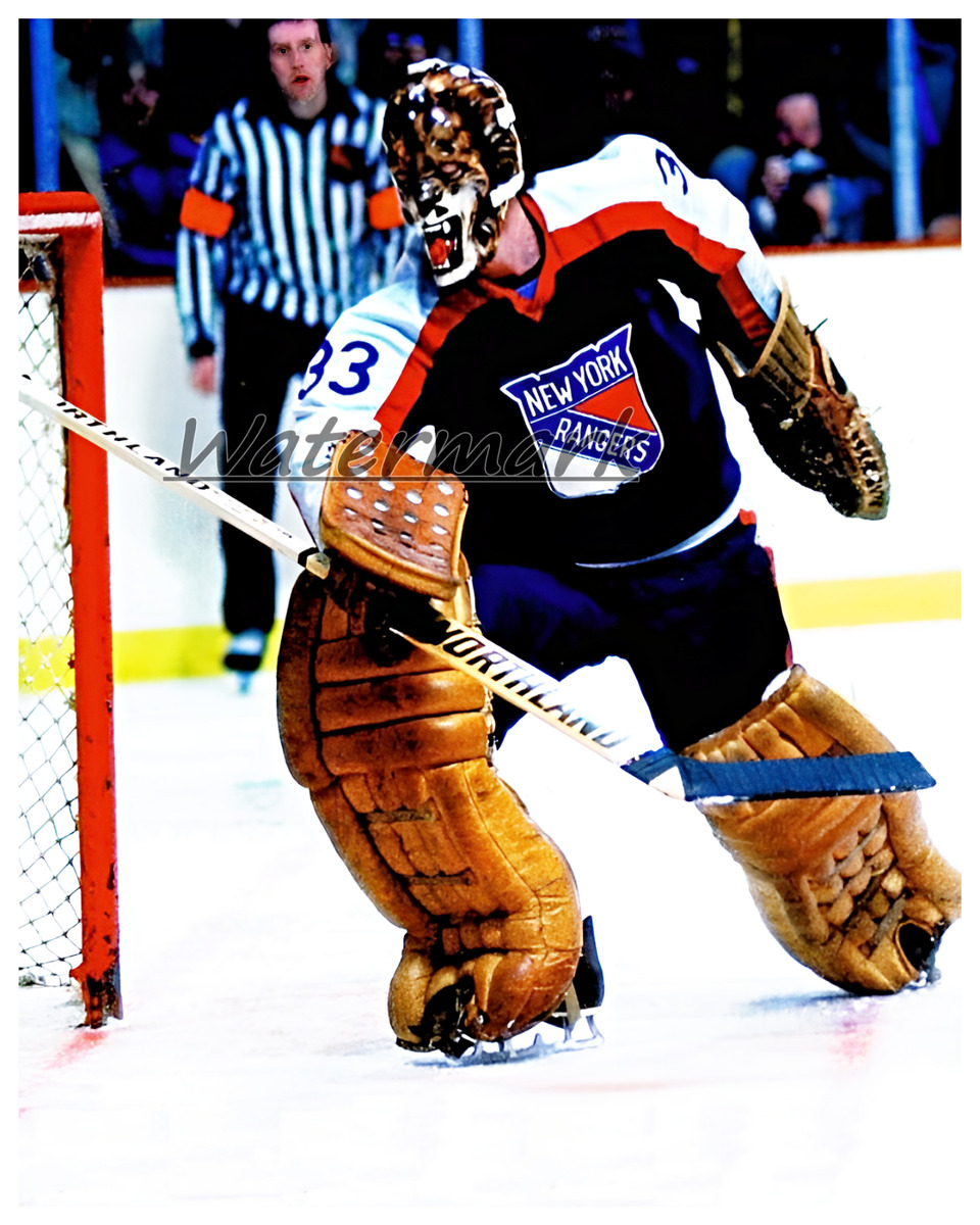 Nhl new york rangers goalie gilles gratton color x photo picture