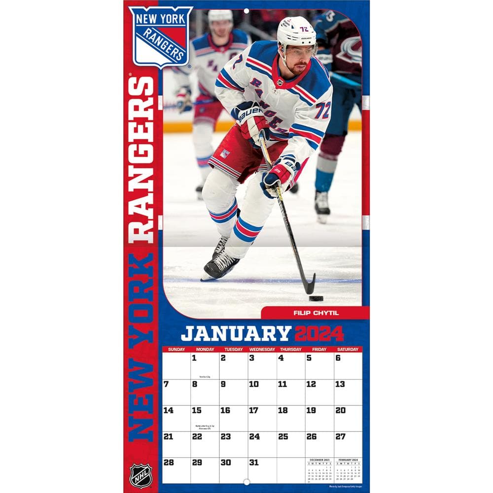 Nhl new york rangers wall lendar