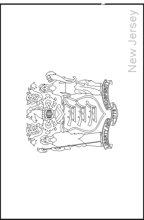 Colouring book of flags united states of america