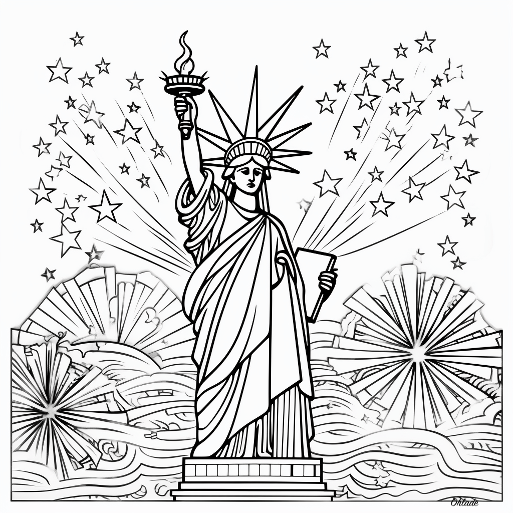 Free printable fourth of july coloring pages happy independence day