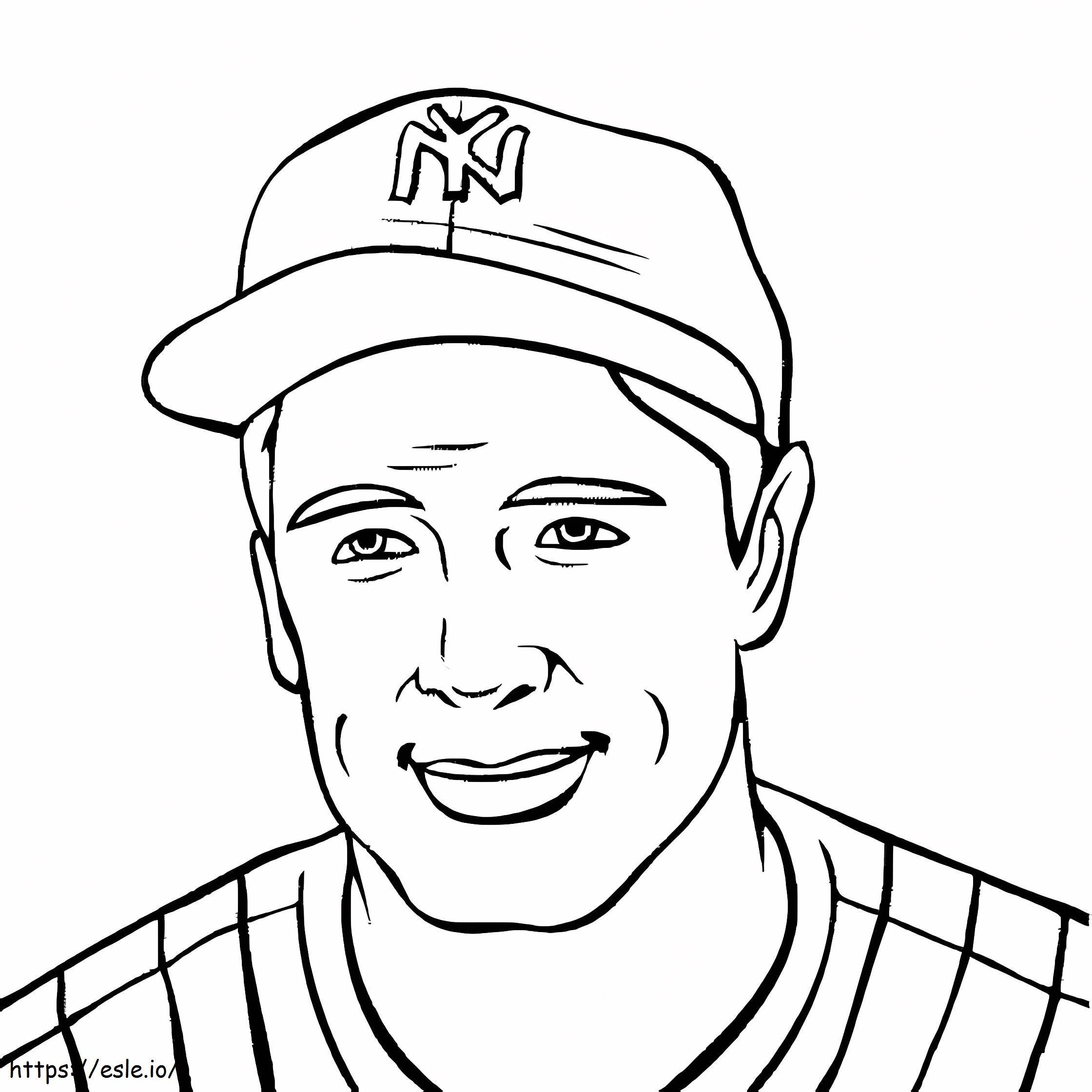 Lou gehrig new york yankees coloring page
