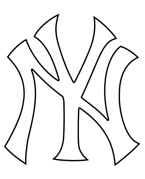 Ny yankees logo coloring sheet