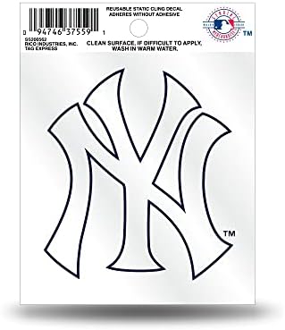 New york yankees static cling decal window glass sticker emblem baseball sports outdoors