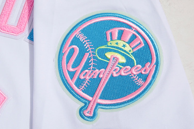Mlb new york yankees washed neon mens tee white â pro standard