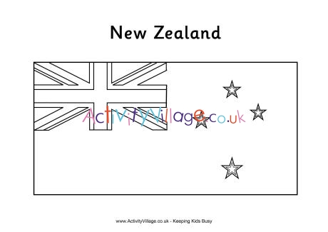 New zealand flag louring page
