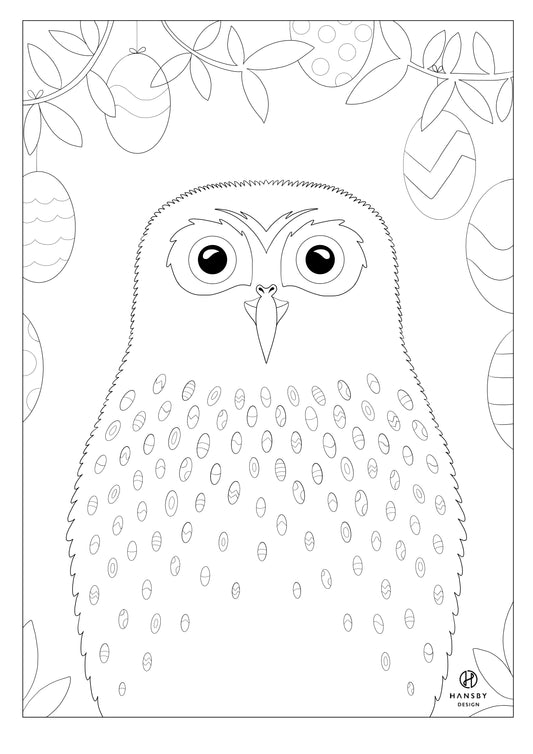 Free colouring in printables colour pages artwork â hansby design