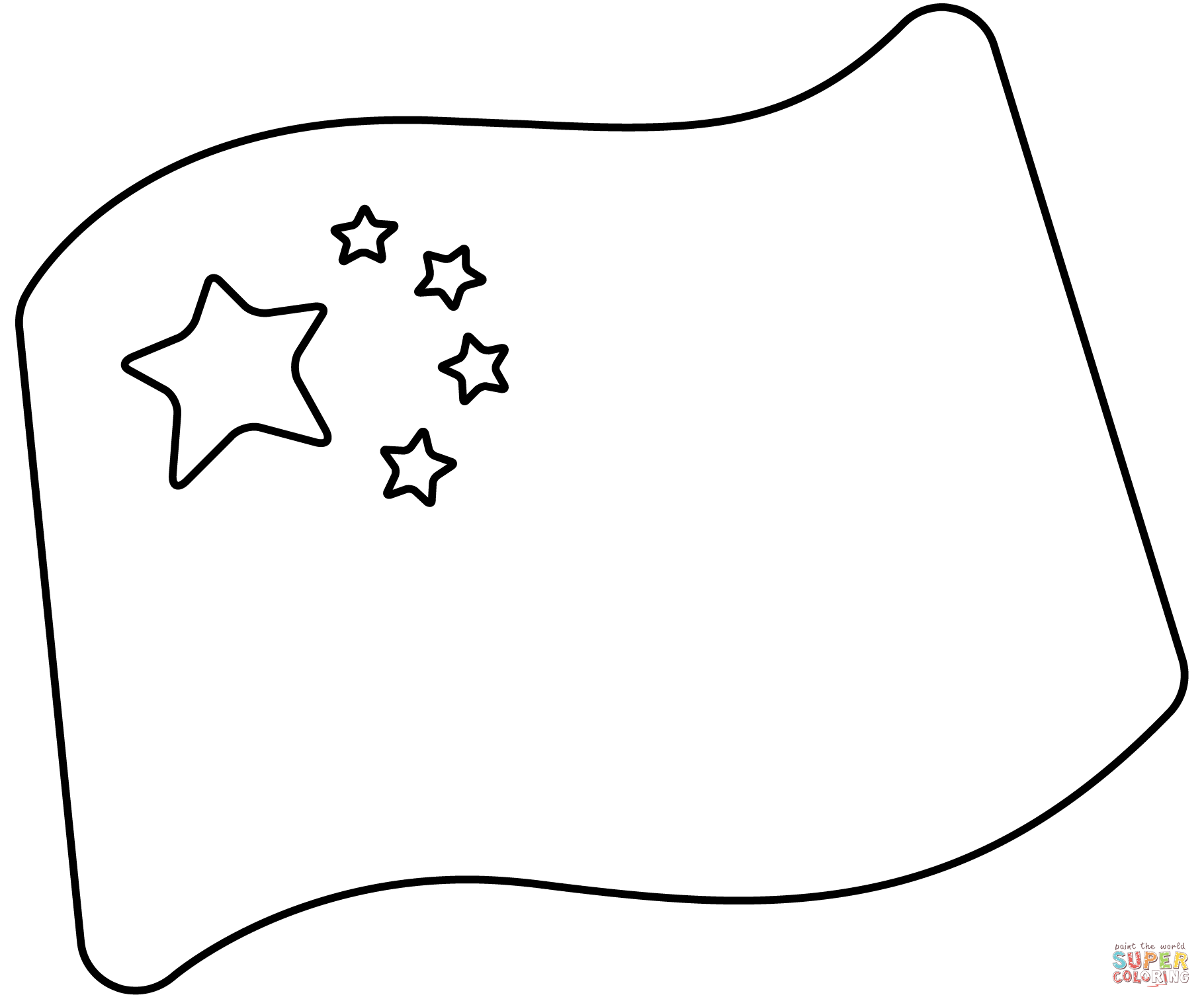 China flag emoji coloring page free printable coloring pages