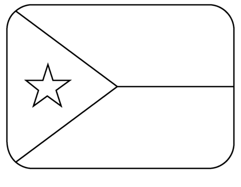 Flag of djibouti emoji coloring page free printable coloring pages