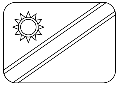 Flag of namibia emoji coloring page free printable coloring pages