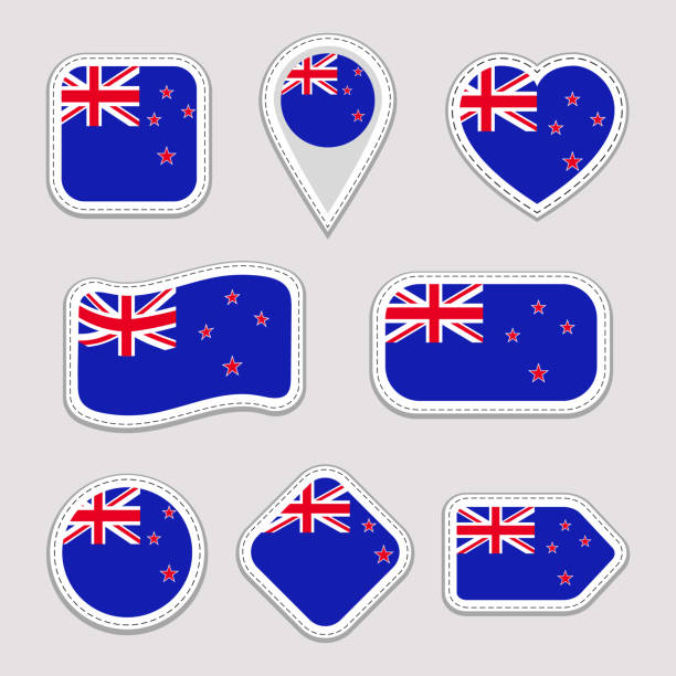 New zealand flag maori stock illustrations royalty