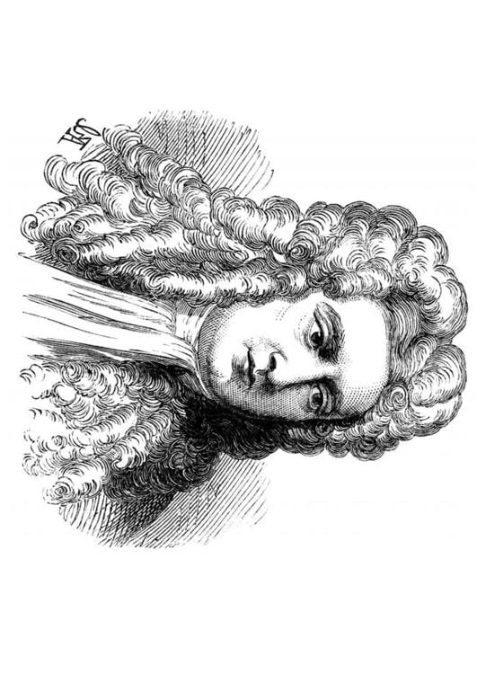 Coloring page isaac newton
