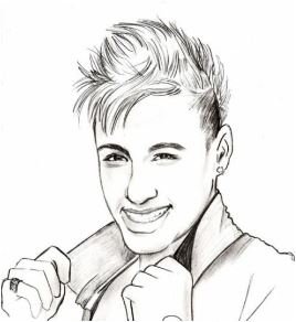 Neymar coloring pages printable for free download