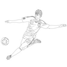Neymar coloring pages