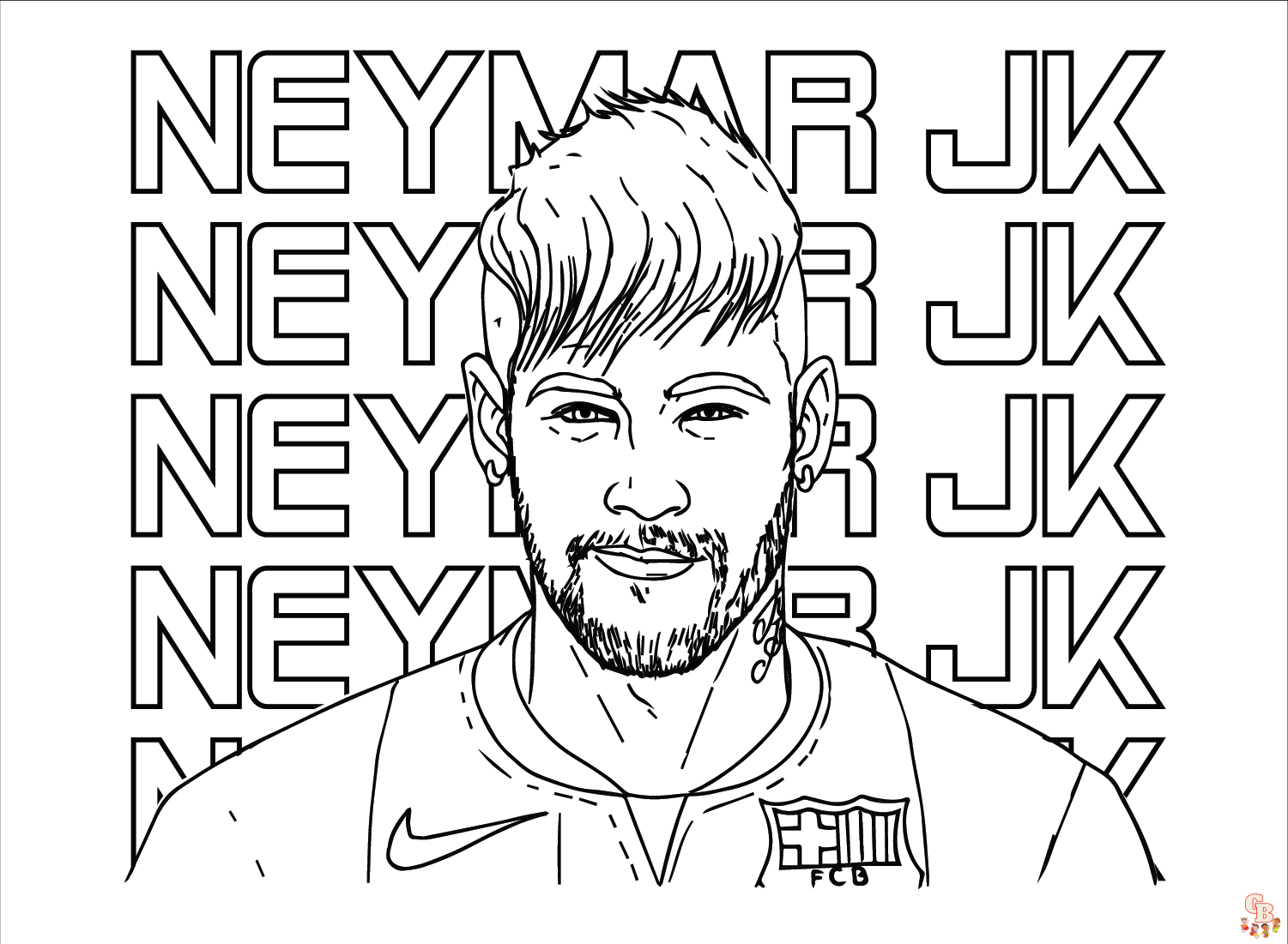 Beste neymar kleurplaten voor kinderen neymar kleurplaat