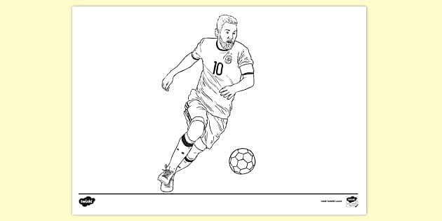 Neymar colouring page teacher made