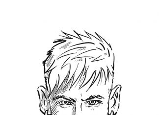 Neymar coloring pages to print and print online