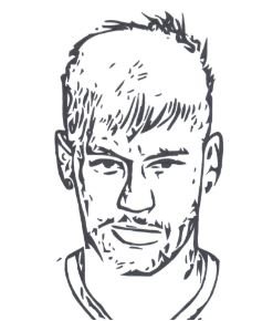 Neymar coloring pages printable for free download
