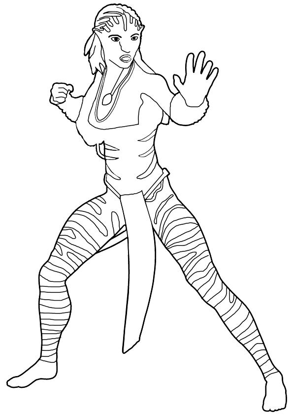 Avatar coloring pages printable for free download
