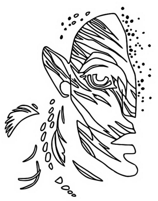Coloring page avatar the way of water neytiri navi