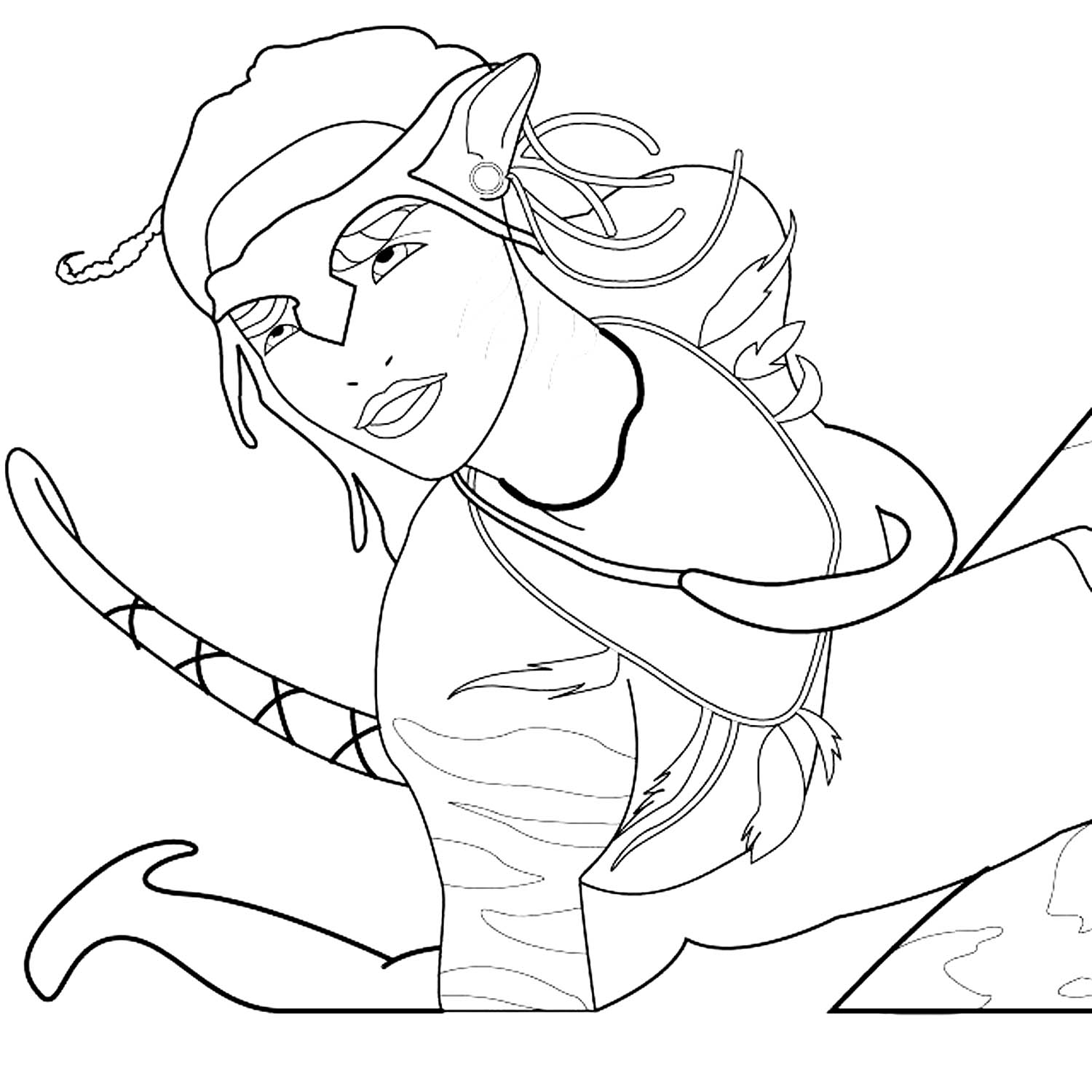 Neytiri coloring page