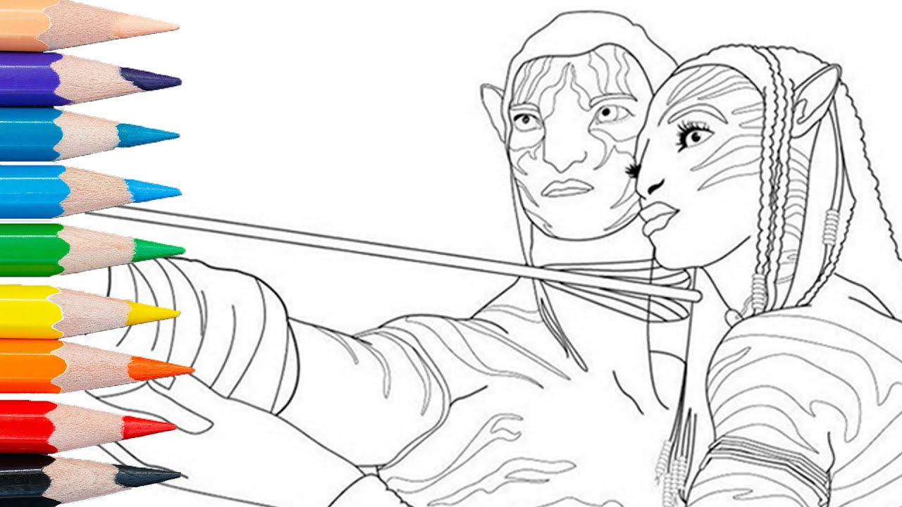 Avatar coloring page tsyeyk te suli jake sully neteyam