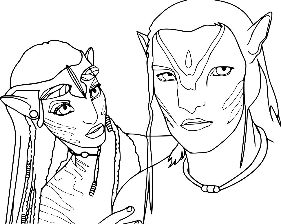 Avatar coloring pages printable for free download