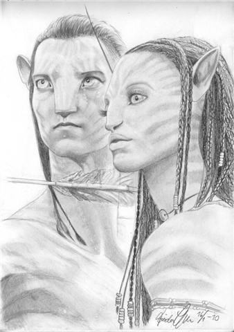 Neytiri and jake by fridag on