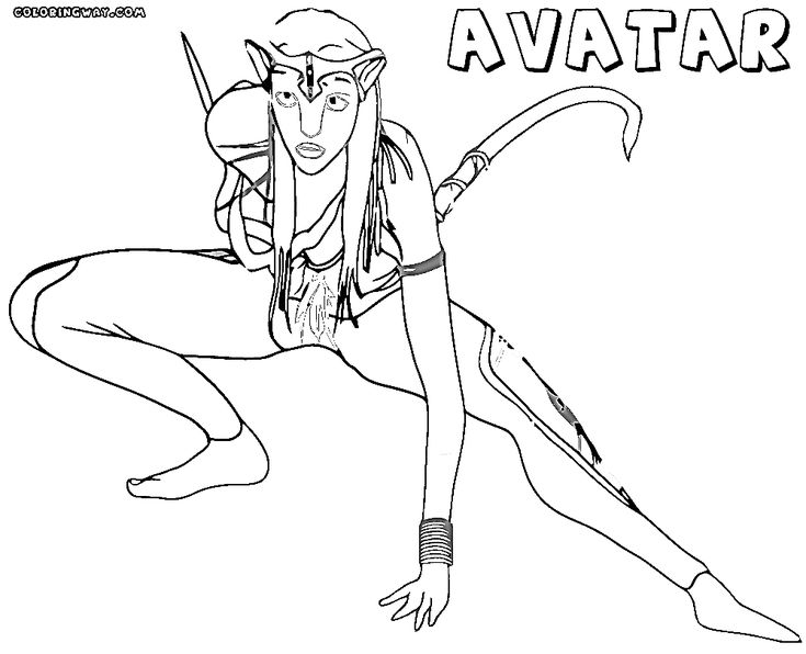 Avatar coloring pages