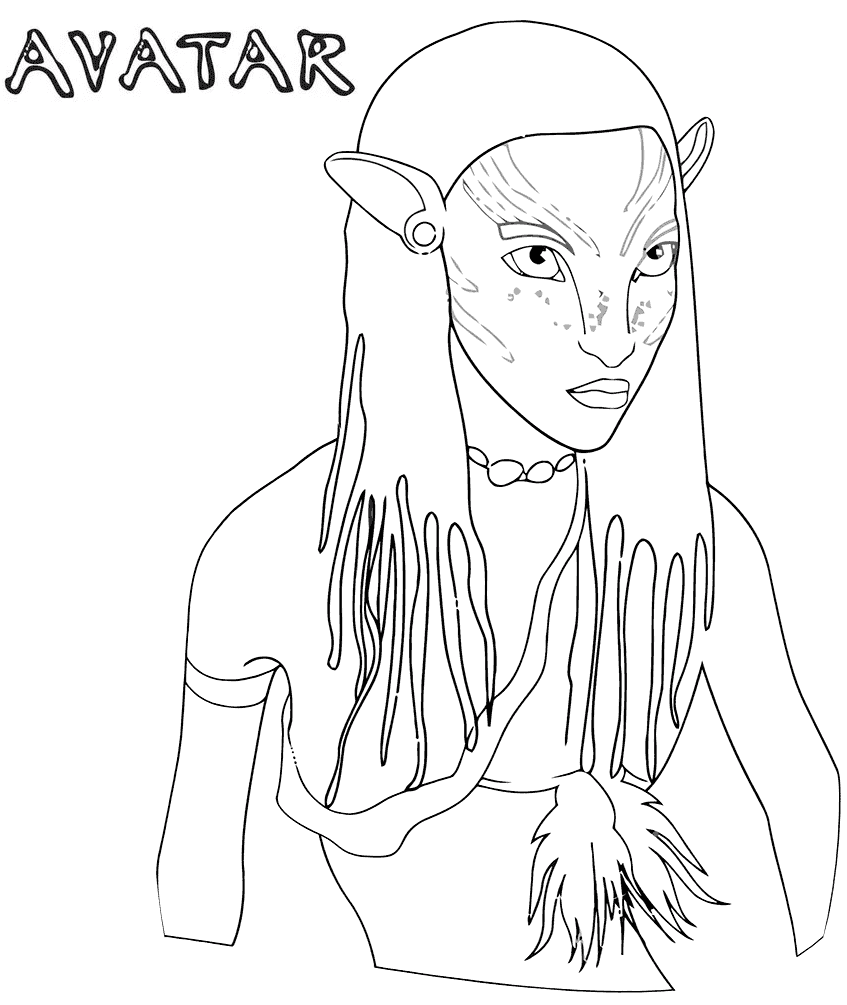 Avatar coloring pages printable for free download