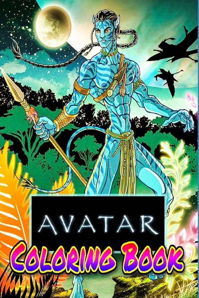 Avatar coloring book avatar james cameron pandora art sam worthington zoesaldana jake sully neytiri james camerons avatar navi eywa avatar jonlandau sigourneyweaver nature fantasy books