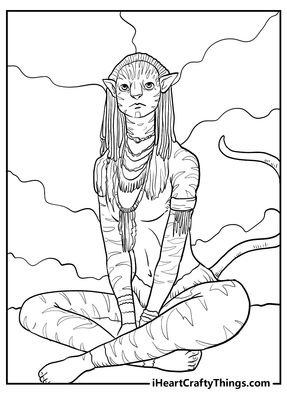 Printable avatar coloring pages updated