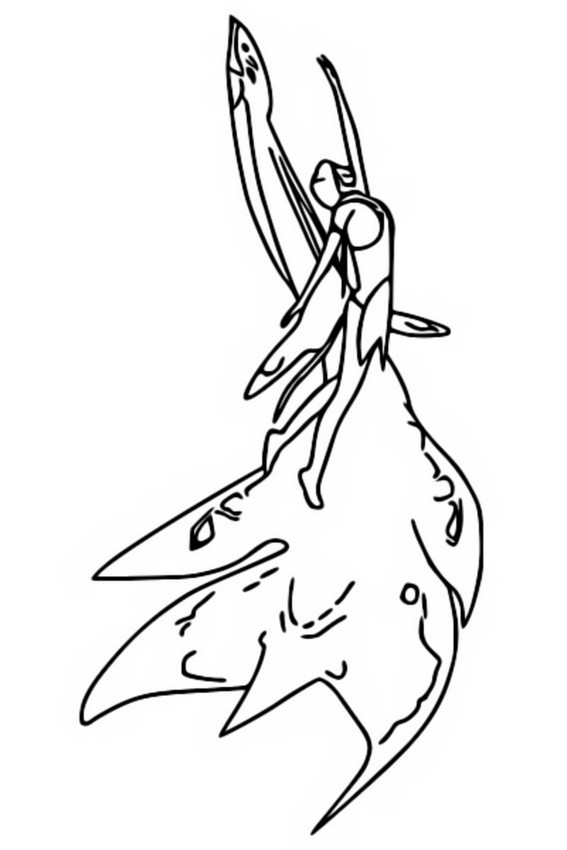 Coloring page avatar the way of water