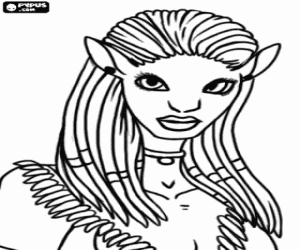 The princess neytiri from avatar coloring page coloring pages free coloring pages avatar quotes