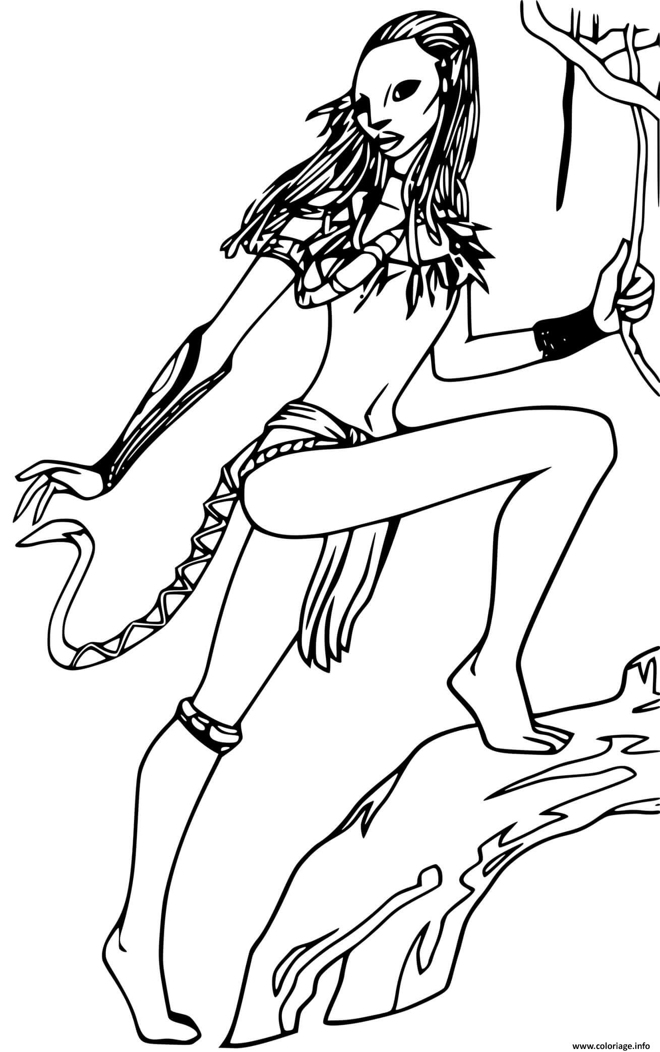 Avatar neytiri femme forte dessin avatar ã imprimer