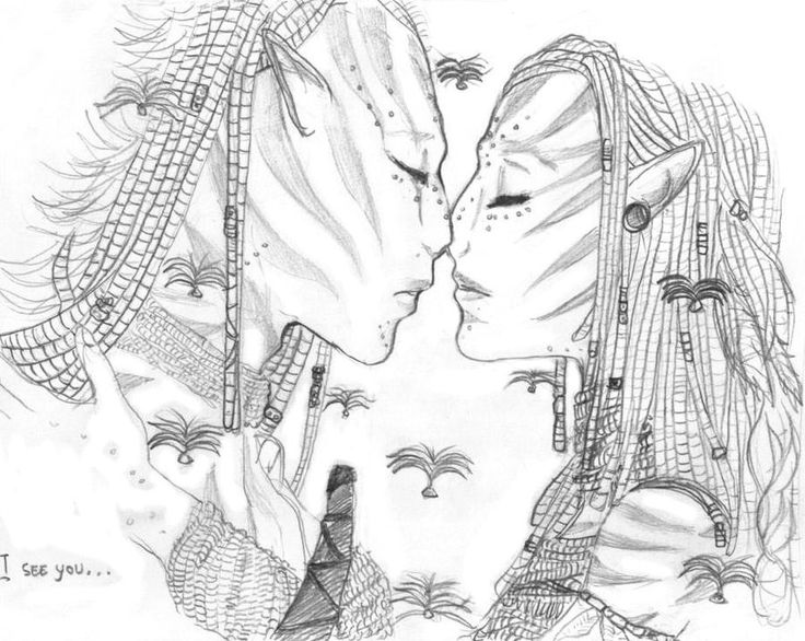 Jake en neytiri art reference drawings coloring pages