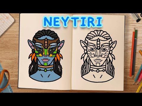 How to draw neytiri avatar the way of water i the book of doodle