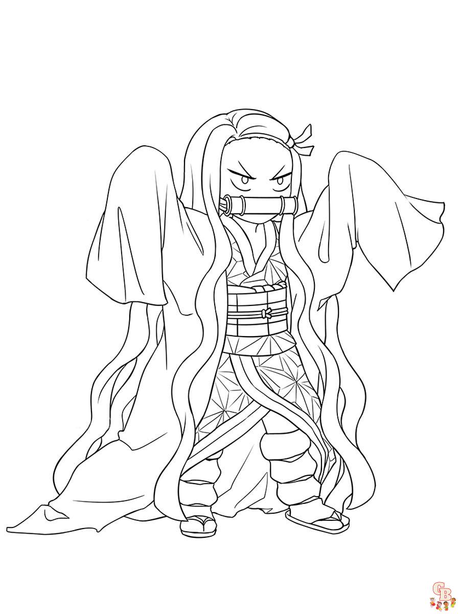 Demon slayer coloring pages printable free and easy