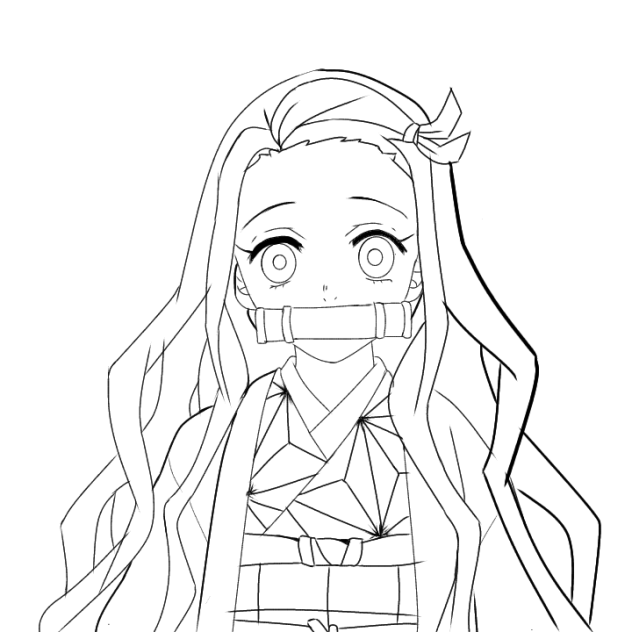 Nezuko coloring page