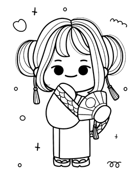 Japan coloring pages travel coloring pages japan cartoon outline digital