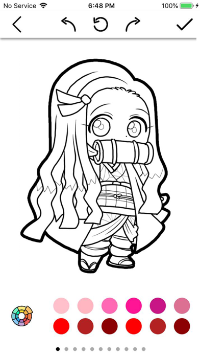 Anime manga coloring book apps