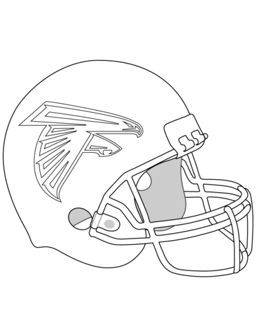 Atlanta falcons helmet coloring page free printable coloring pages