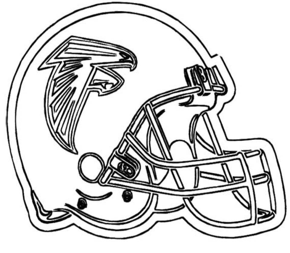 Get this free printable football helmet nfl coloring pages