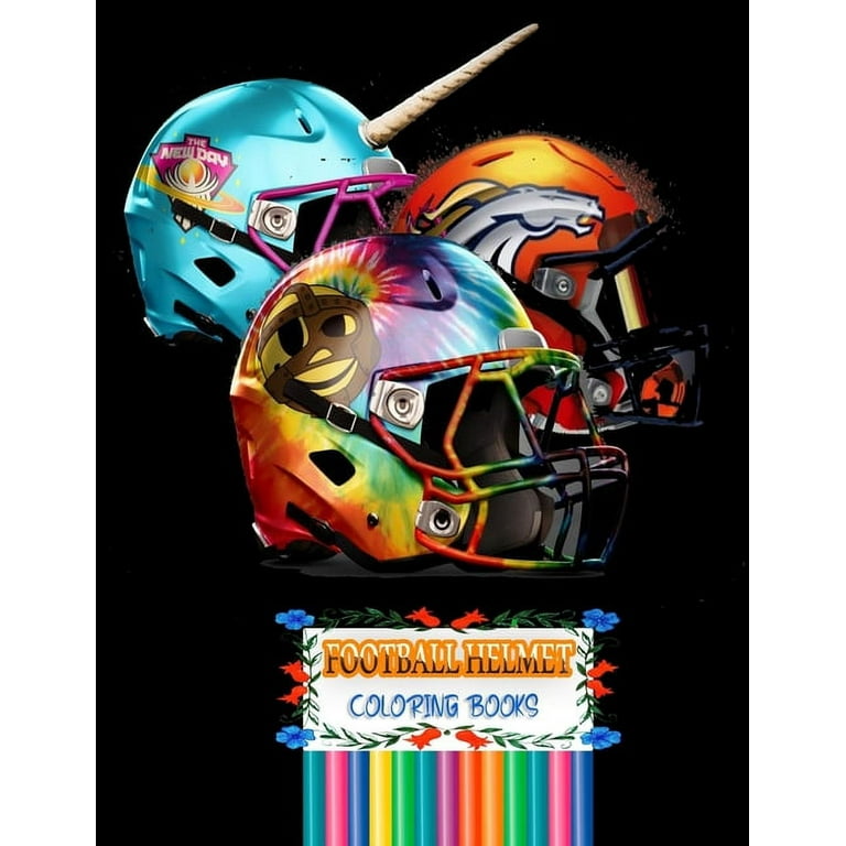 Football helmet coloring books amazing coloring book cute coloring book for kids age