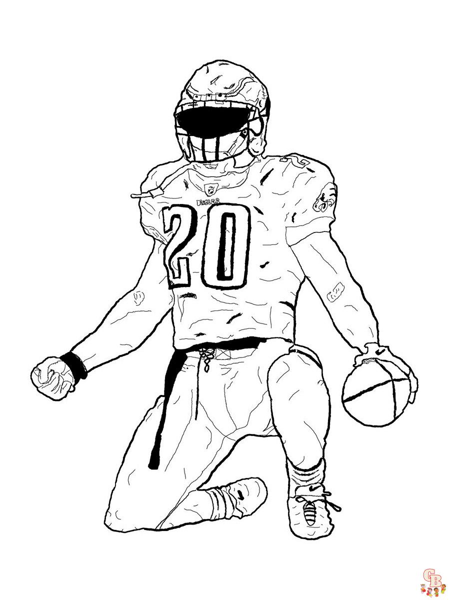 Printable american football coloring pages free