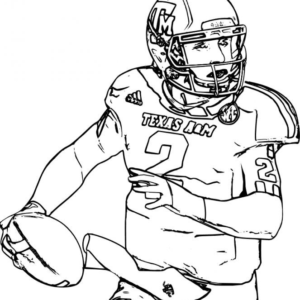 Football player coloring pages printable for free download