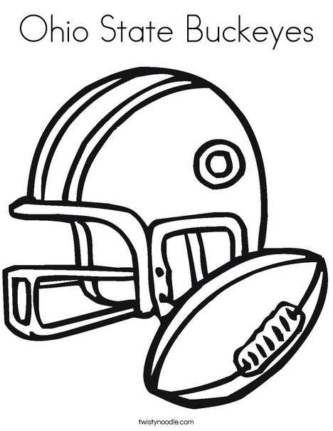 Ohio state buckeyes coloring page