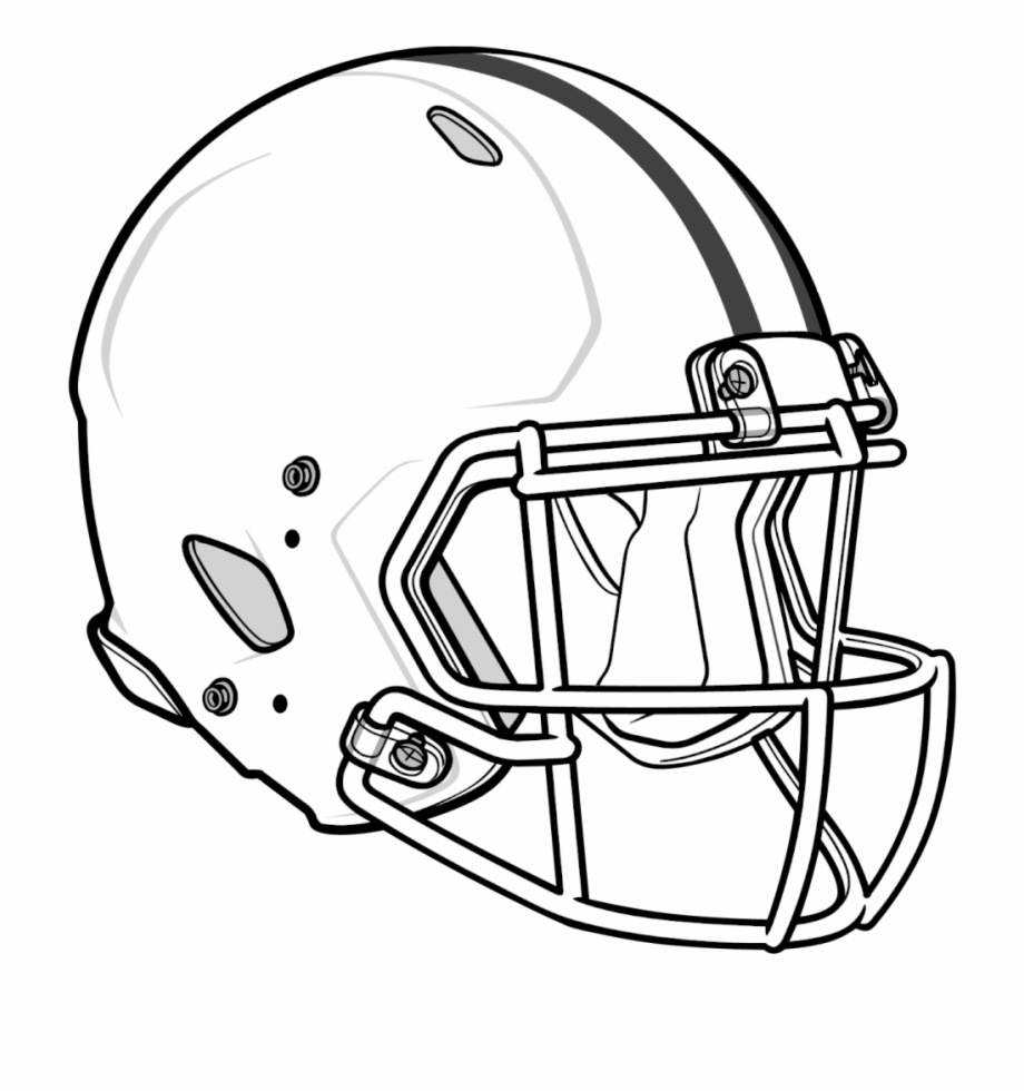 Nfl football helmet coloring pages blank football helmet