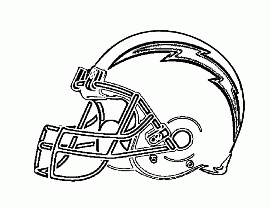 Football helmet coloring pages