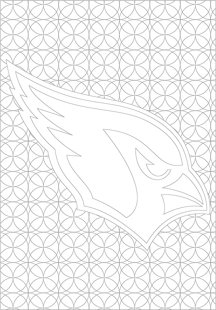 Nfl arizona cardinals adult coloring booknfl adult coloring book red white coloring pages everything else