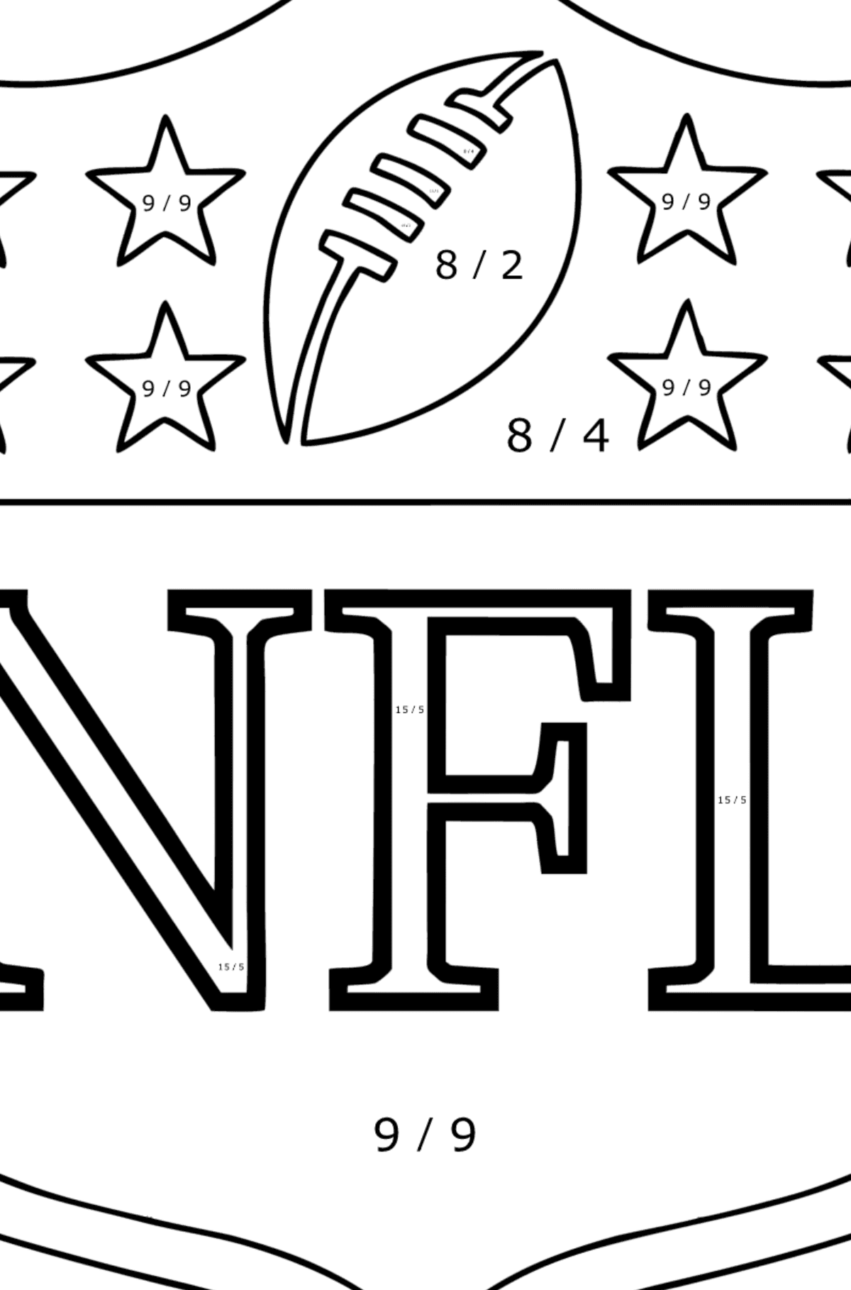 Nfl logo ñoloring page â online and print for free